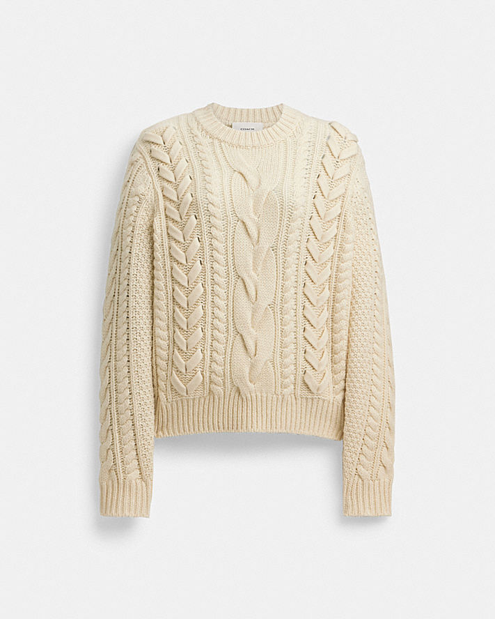 SWEATER WITH BRAIDED DETAIL