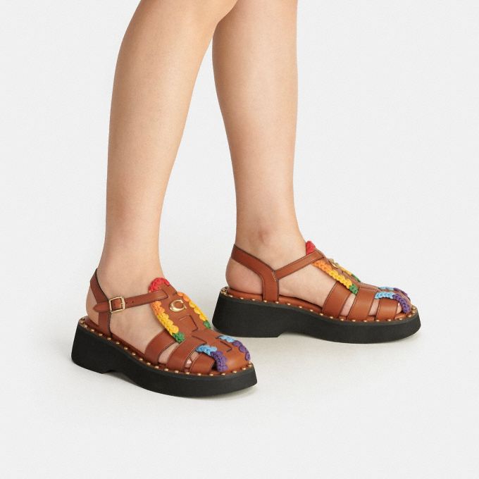 COACH Official Site Official page VIVIENNE SANDAL WITH RAINBOW