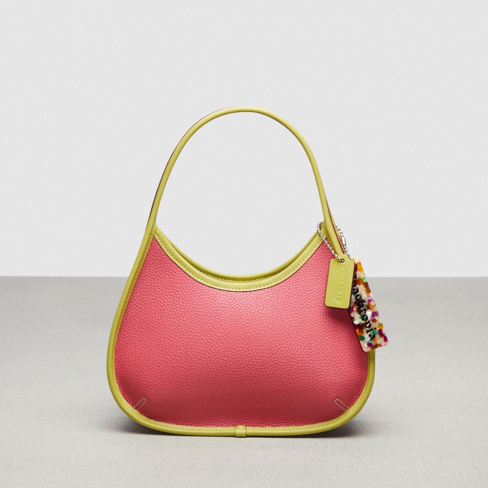 COACH CK112 Ergo Bag In Coachtopia Leather Strawberry Haze/Lime Green