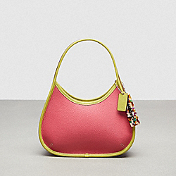 Ergo Bag In Coachtopia Leather - CK112 - Strawberry Haze/Lime Green
