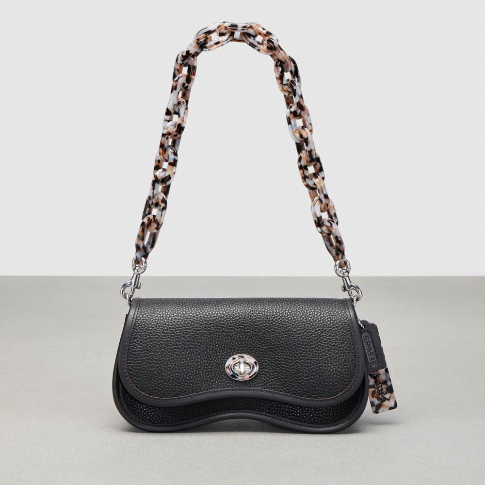 COACH CK113 Wavy Dinky In Coachtopia Leather BLACK