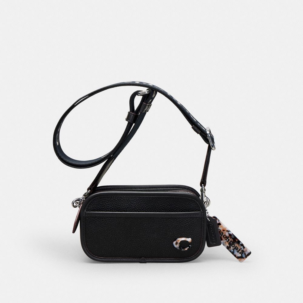 COACH CK114 Crossbody Belt Bag In Coachtopia Leather BLACK