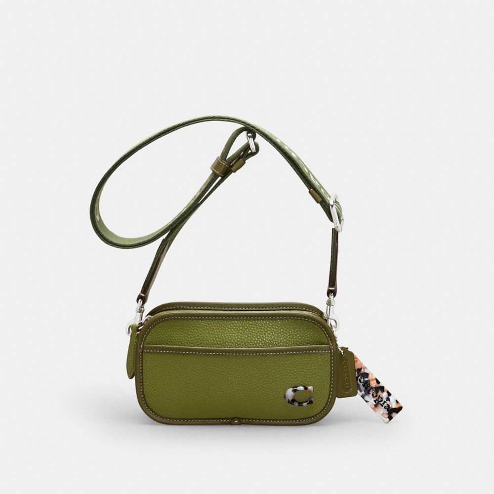 COACH CK114 Crossbody Convertible Belt Bag In Coachtopia Leather OLIVE GREEN