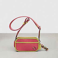Crossbody Belt Bag In Coachtopia Leather - CK114 - Strawberry Haze/Lime Green