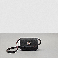 Wavy Wallet With Crossbody Strap In Coachtopia Leather - CK122 - Black