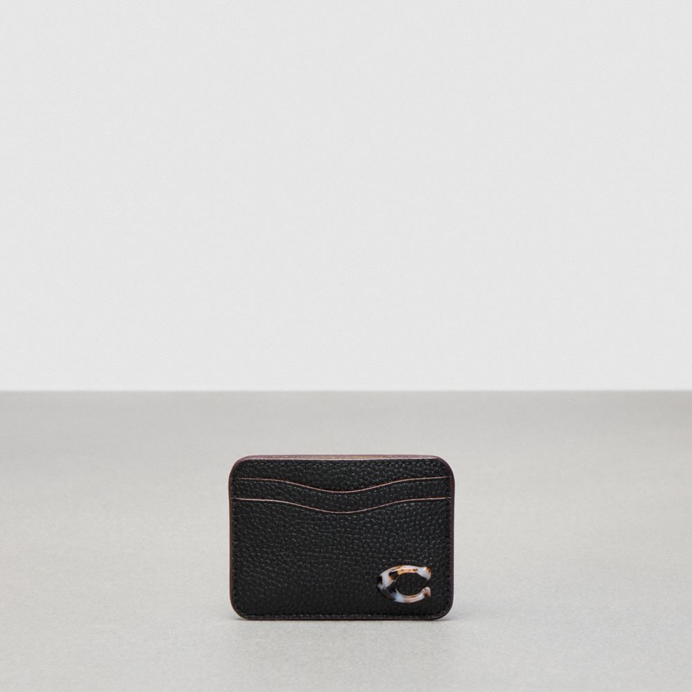 Wavy Card Case In Coachtopia Leather - CK123 - Black