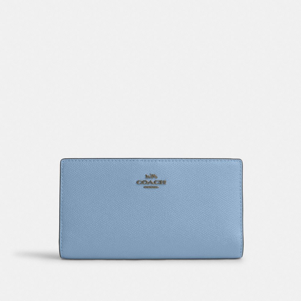 Slim Zip Wallet - CK444 - Gunmetal/Cornflower