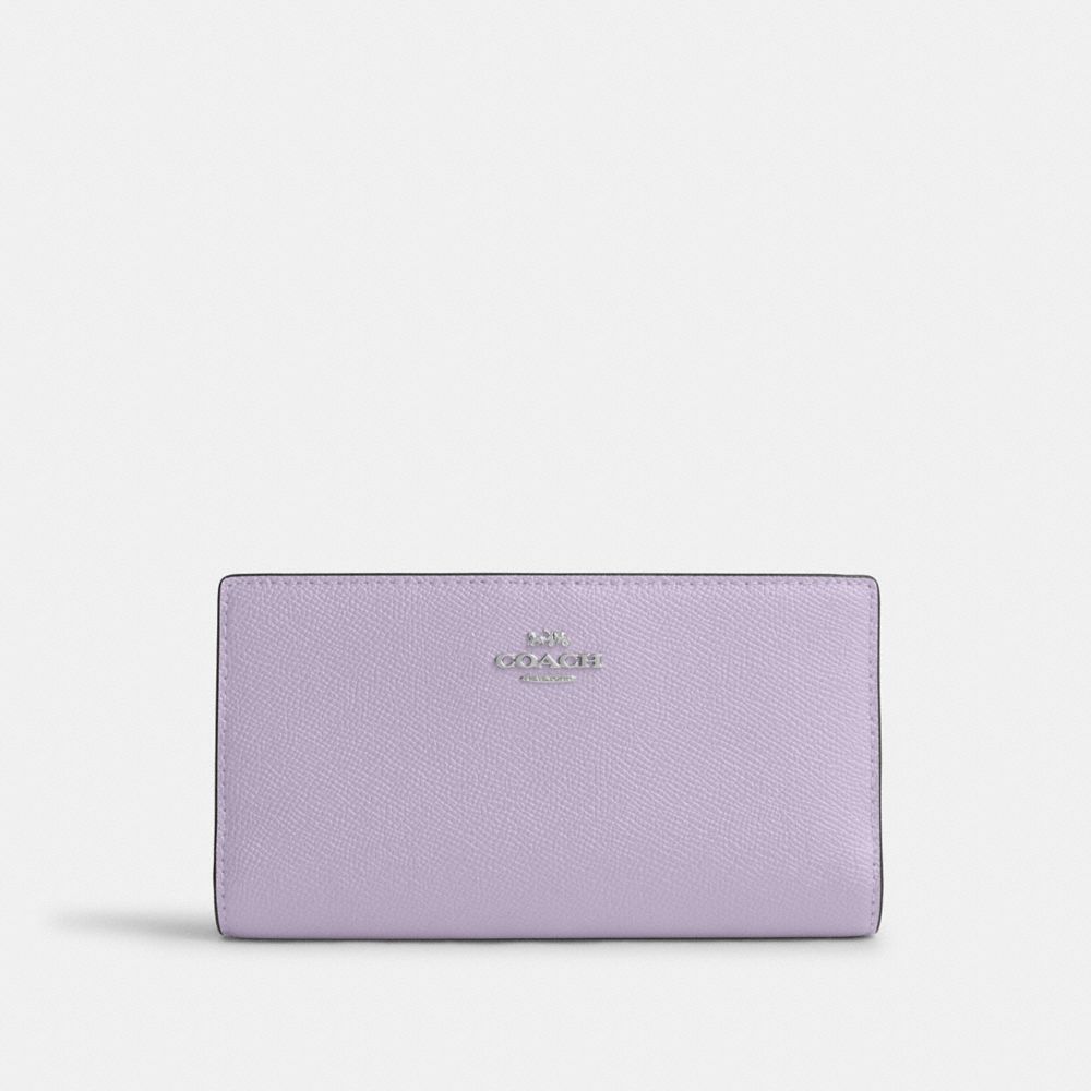 Slim Zip Wallet - CK444 - Silver/Lilac