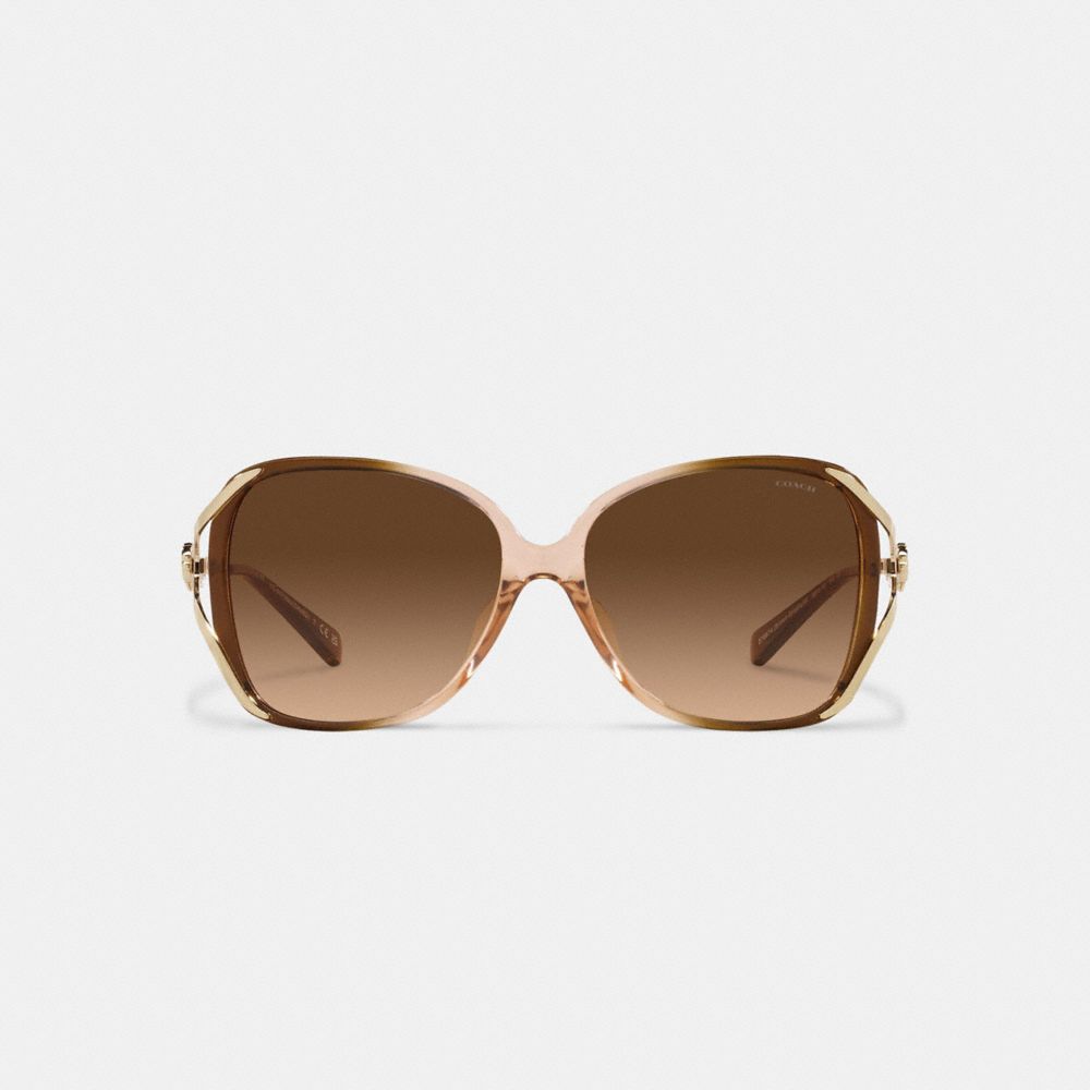 Coach tea hot sale rose square sunglasses