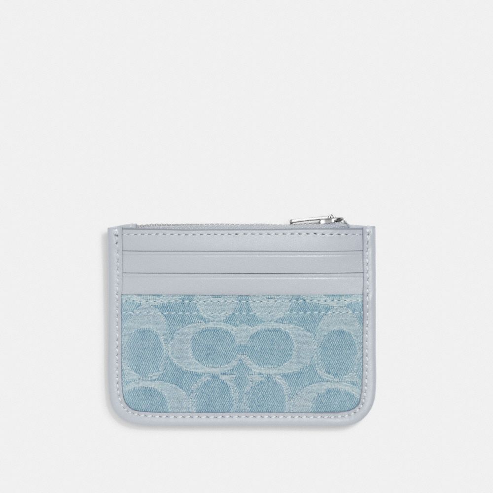 ZIP CARD CASE IN SIGNATURE  - COACH Official Site Official page