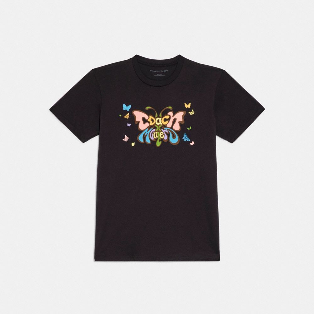 CK531 - Coach X Lil Nas Butterfly T Shirt Black