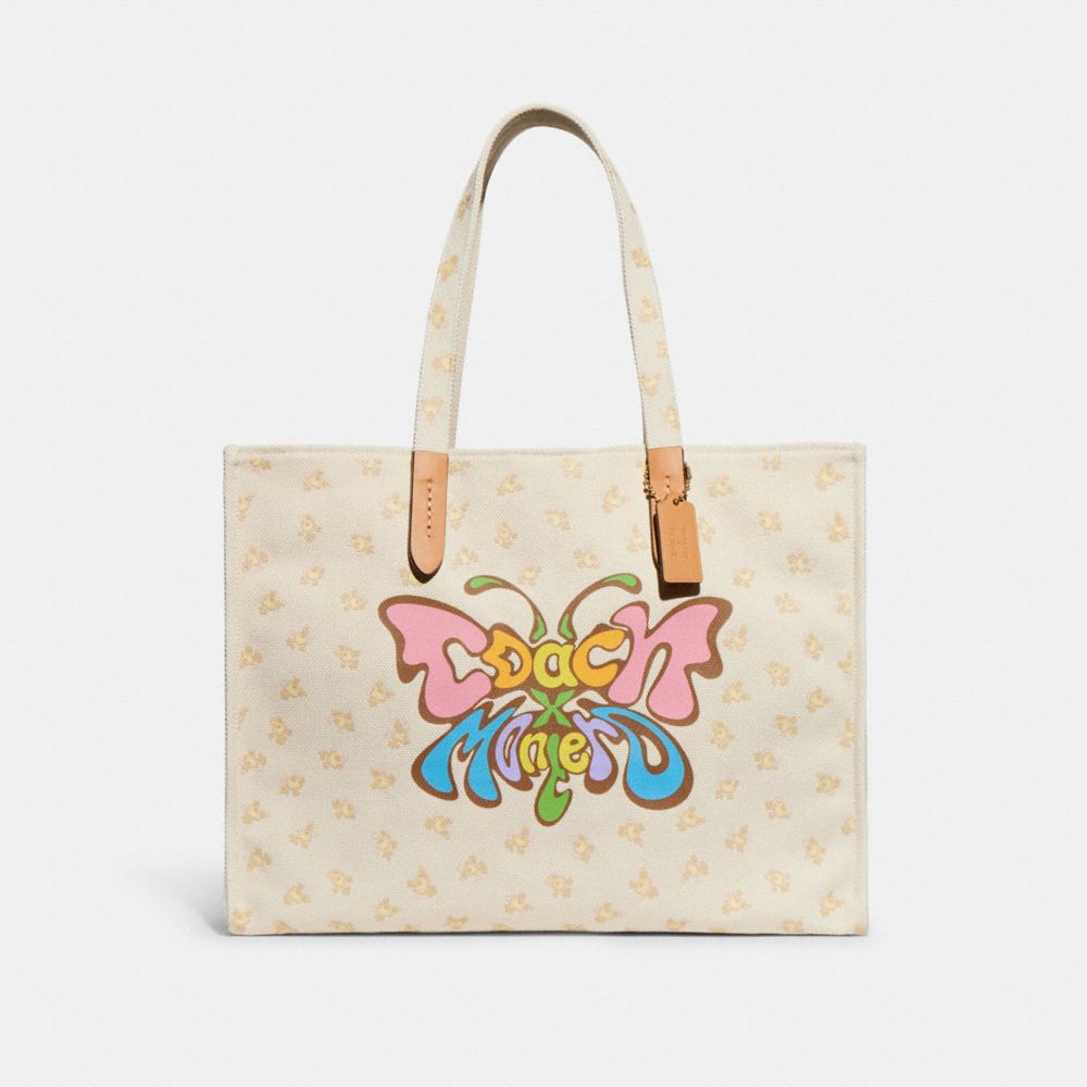 COACH Ck534 - COACH X LIL NAS BUTTERFLY CANVAS TOTE BAG - MULTI | COACH MEN