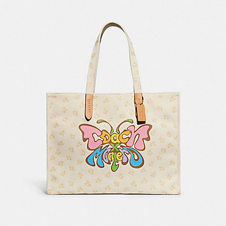 COACH CK534 Coach X Lil Nas Butterfly Canvas Tote Bag Multi
