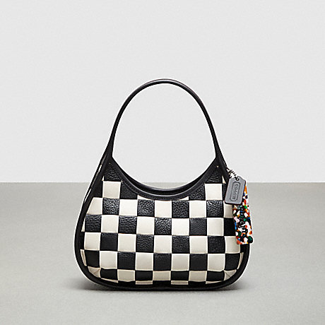 COACH CK535 Ergo Bag In Checkerboard Patchwork Upcrafted Leather Black/Chalk