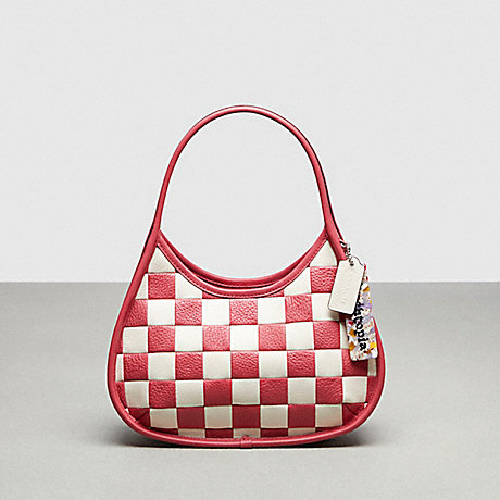 COACH CK535 Ergo Bag In Checkerboard Patchwork Upcrafted Leather Pink/Chalk