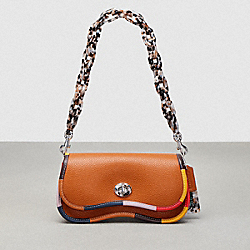 Wavy Dinky In Coachtopia Leather With Upcrafted Scrap Binding - CK540 - Burnished Amber Multicolor