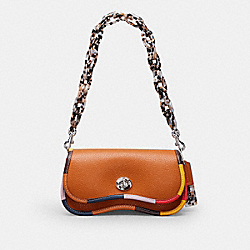 Wavy Dinky In Coachtopia Leather With Upcrafted Scrap Binding - CK540 - Burnished Amber Multicolor