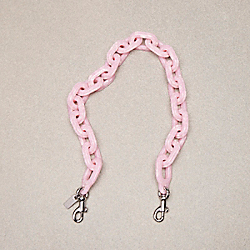 Short Chain Strap In 70% Recycled Resin - CK544 - Light Pink Multi