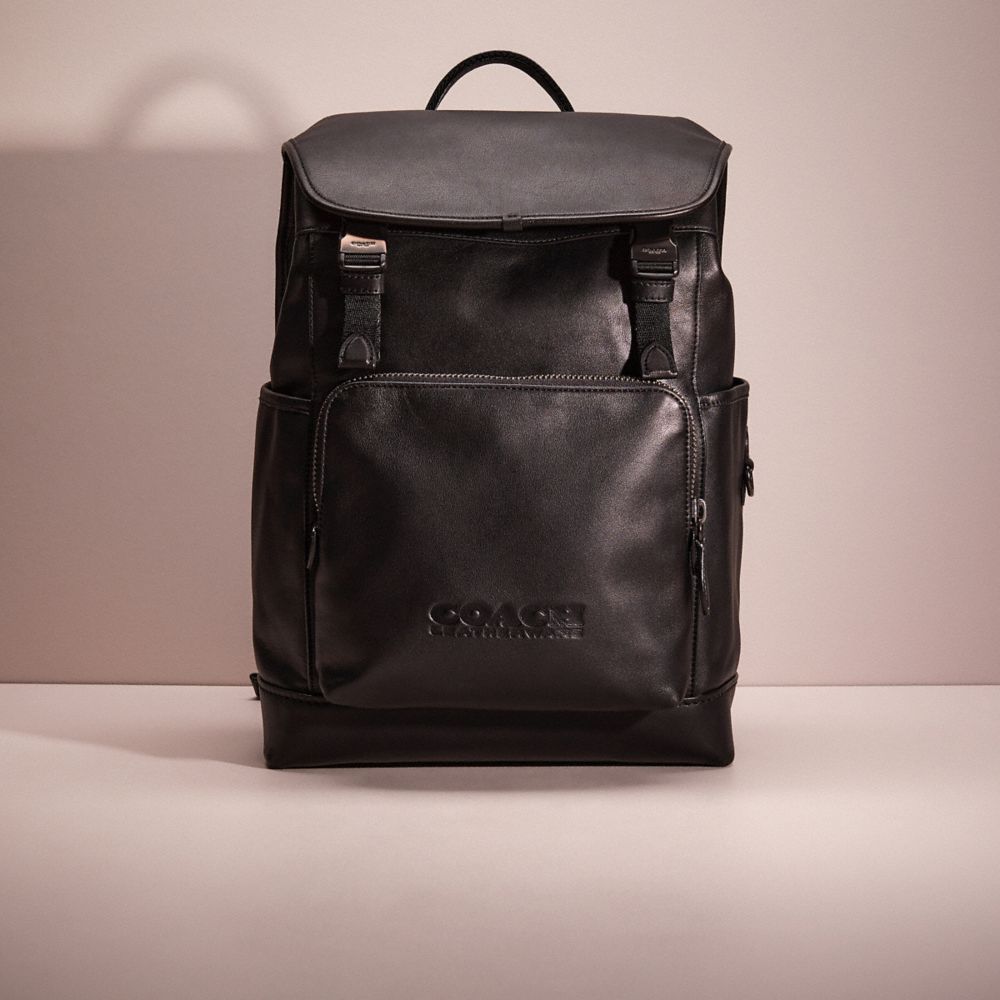 CK594 - Restored League Flap Backpack Black Copper/Black