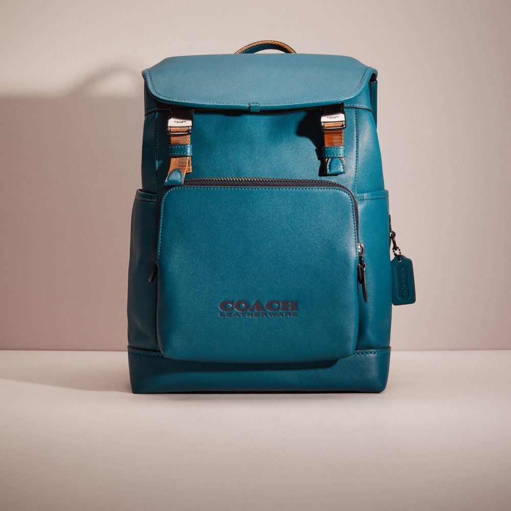 CK594 - Restored League Flap Backpack Deep Turquoise