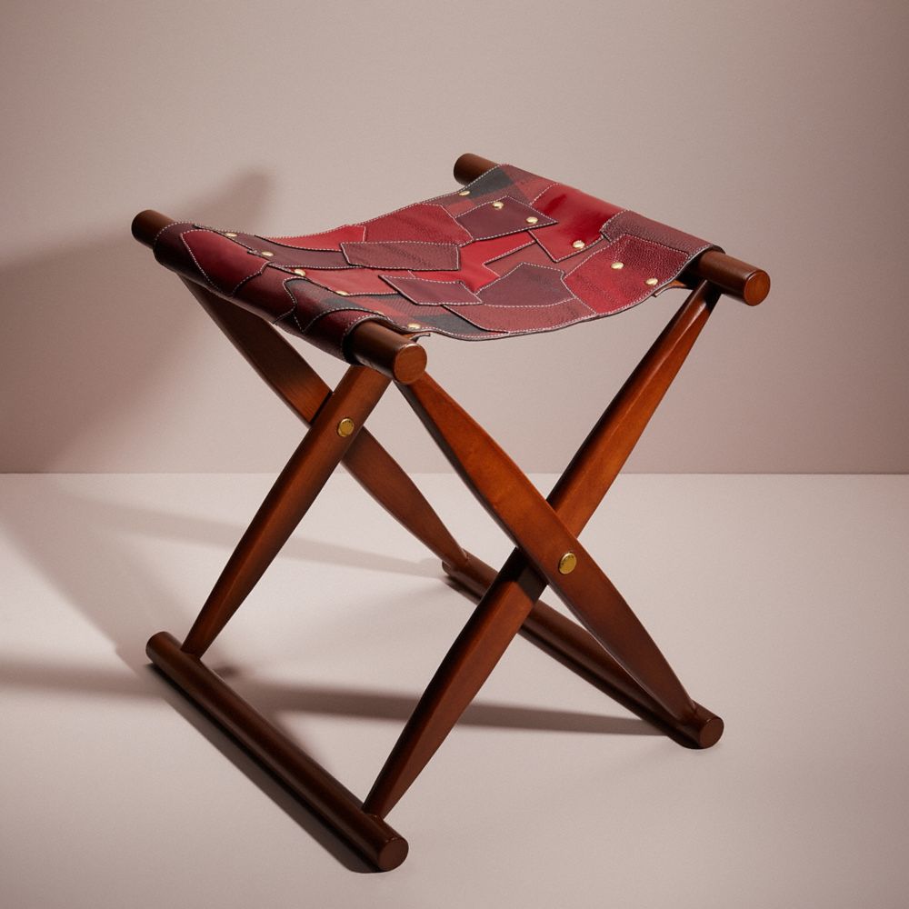 CK617 - Remade Folding Chair Red Multi