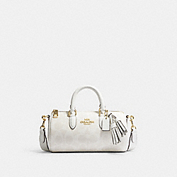 Lacey Crossbody In Signature Canvas - CK689 - Gold/Chalk/Glacierwhite