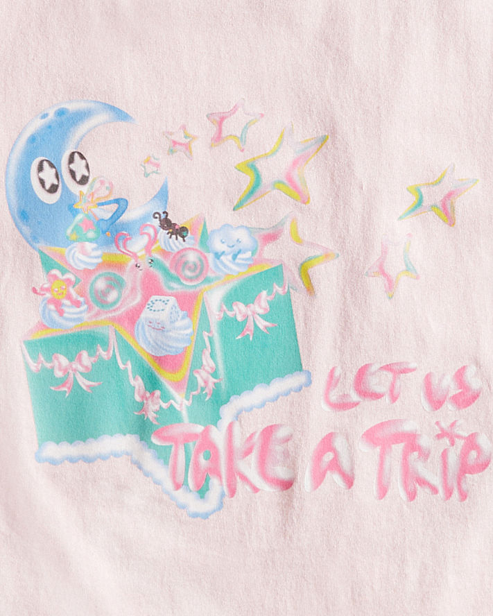 BABY T-SHIRT IN 95% RECYCLED COTTON: LET US TAKE A TRIP