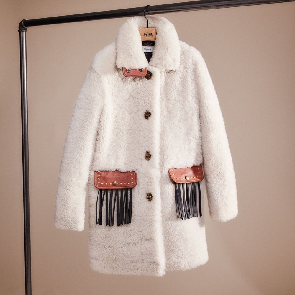 CK811 - Upcrafted Shearling Coat Cream