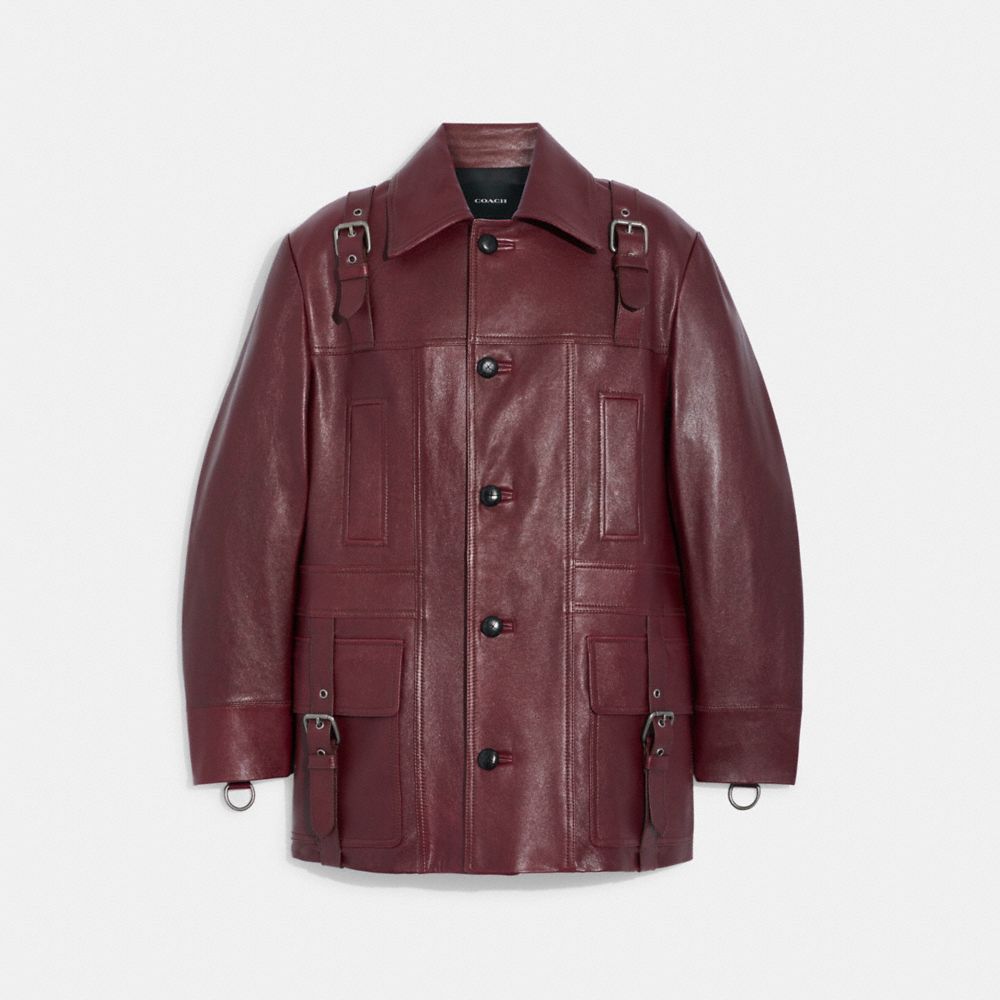 CK948 - Leather Jacket Burgundy