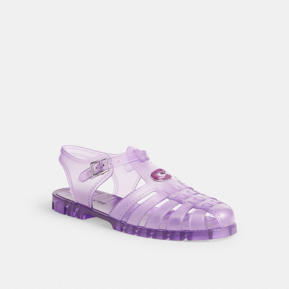 COACH CK960 Jelly Fisherman Sandal Orchid