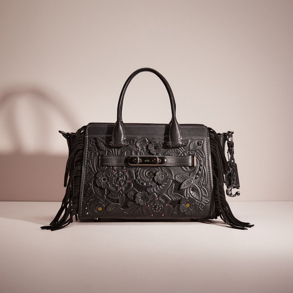 CL012 - Upcrafted Coach Swagger 27 With Tea Rose Tooling Gunmetal/Black