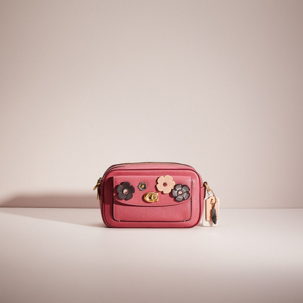 CL034 - Upcrafted Willow Camera Bag In Colorblock Brass/Rouge Multi