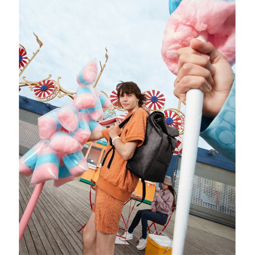 COACH Official Site Official page BECK ROLL TOP BACKPACK IN