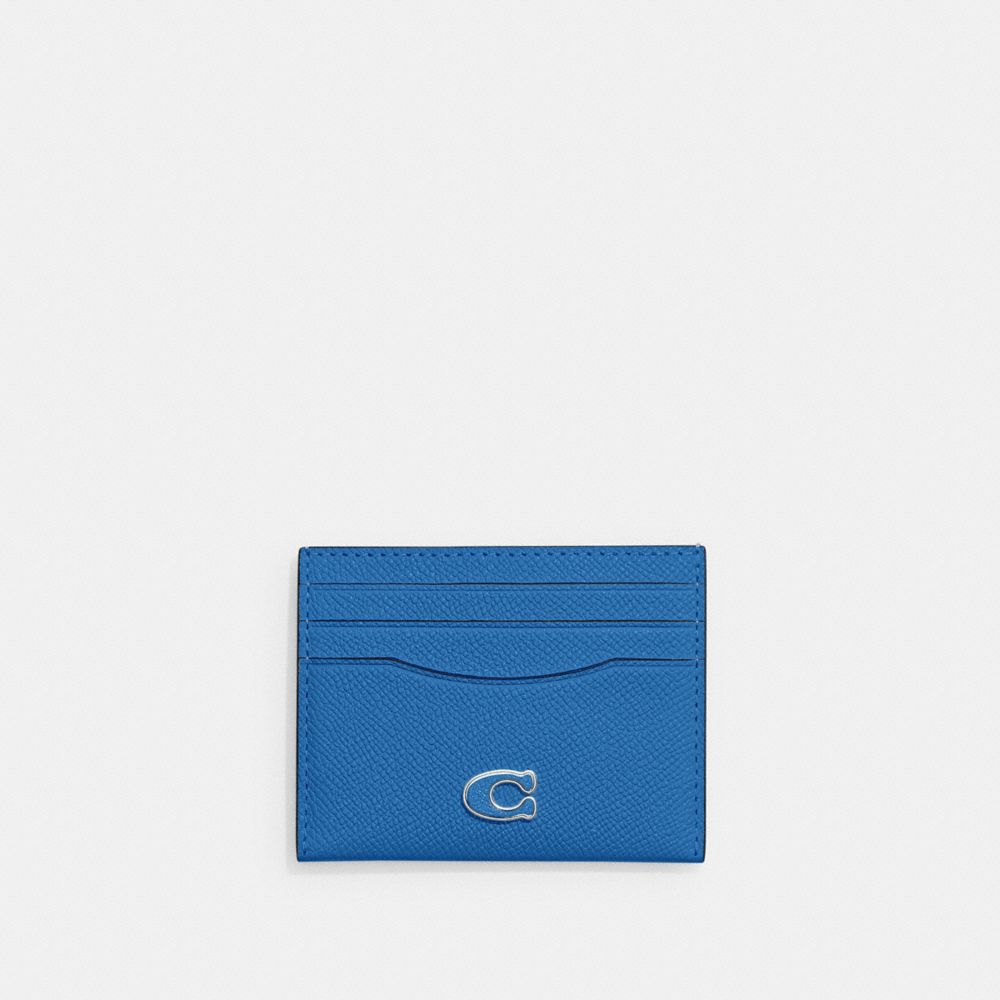COACH CL253 Card Case BLUEBERRY