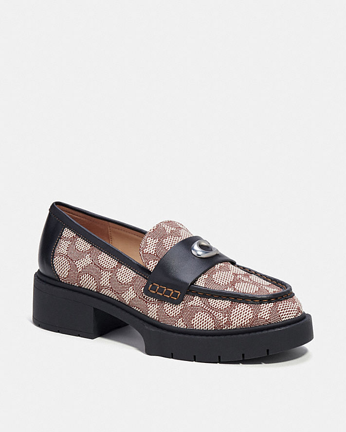 LEAH LOAFER IN SIGNATURE JACQUARD