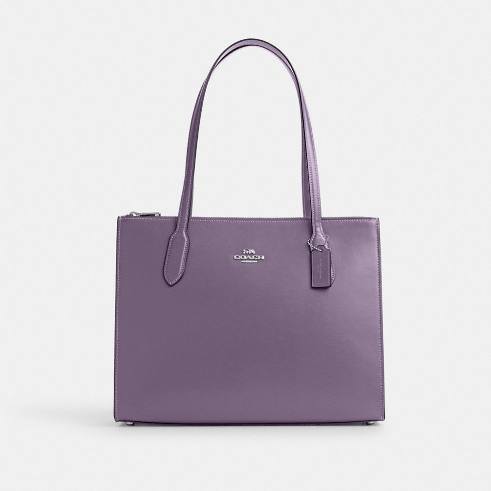 COACH CL398 Nina Tote SILVER/AMETHYST