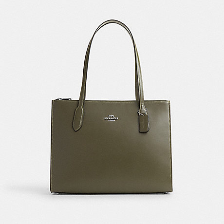 COACH CL398 Nina Carryall Silver/Olive-Drab