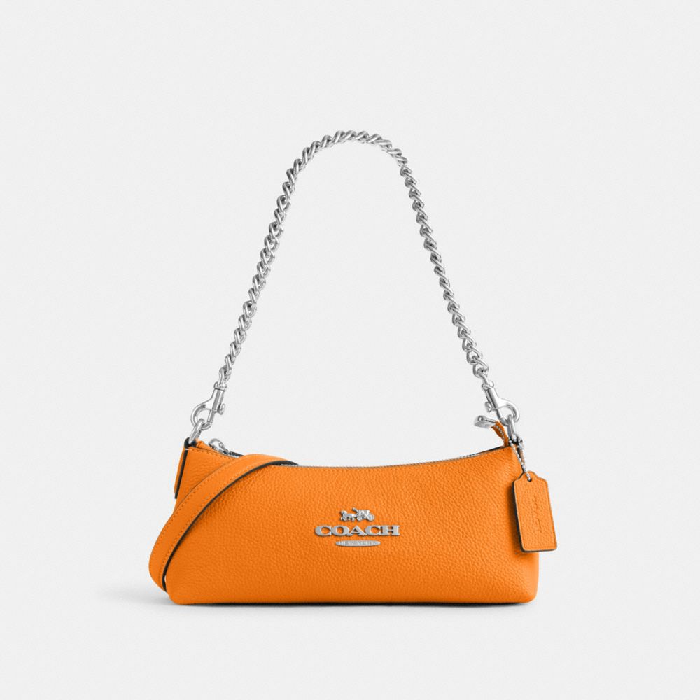 Charlotte Shoulder Bag - CL407 - Silver/Bright Mandarin
