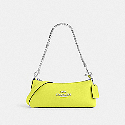 COACH CL407 Charlotte Shoulder Bag SV/BRIGHT YELLOW