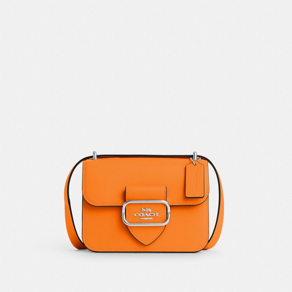 Morgan Square Crossbody - CL416 - Silver/Bright Mandarin