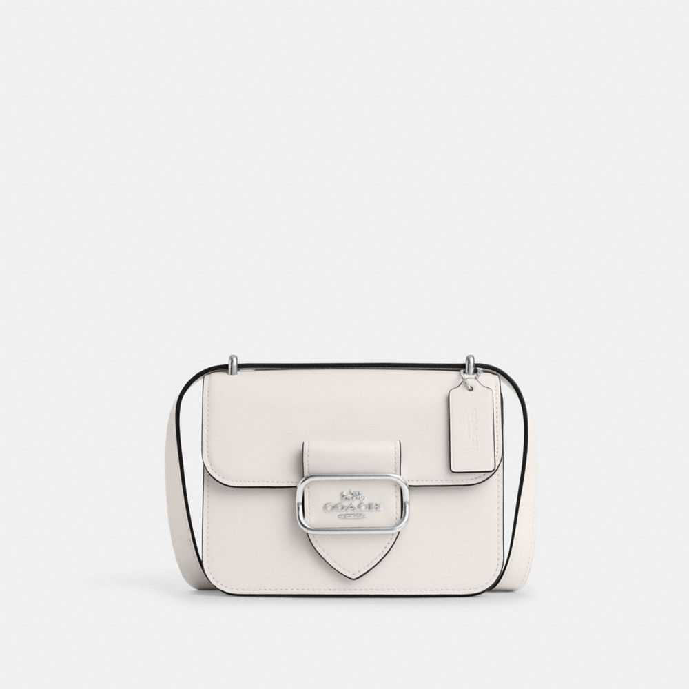 COACH CL416 Morgan Square Crossbody Silver/Chalk