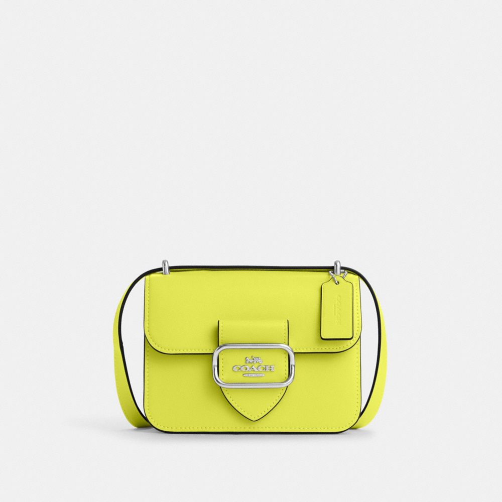 COACH CL416 Morgan Square Crossbody SV/BRIGHT YELLOW