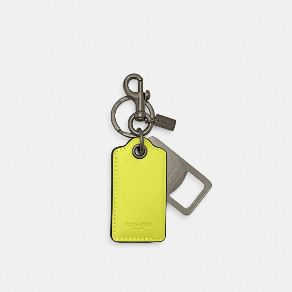 COACH CL419 Bottle Opener Gunmetal/Bright Yellow