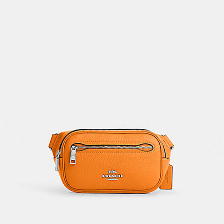 COACH CL479 Mini Belt Bag Silver/Bright Mandarin