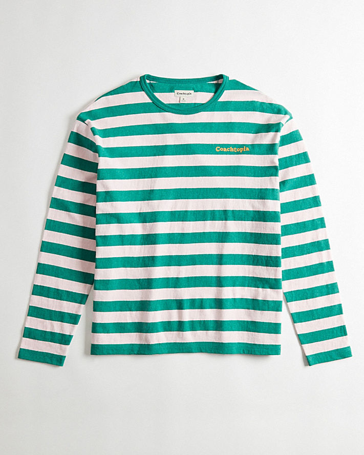 STRIPED LONG SLEEVE T-SHIRT IN 95% RECYCLED COTTON