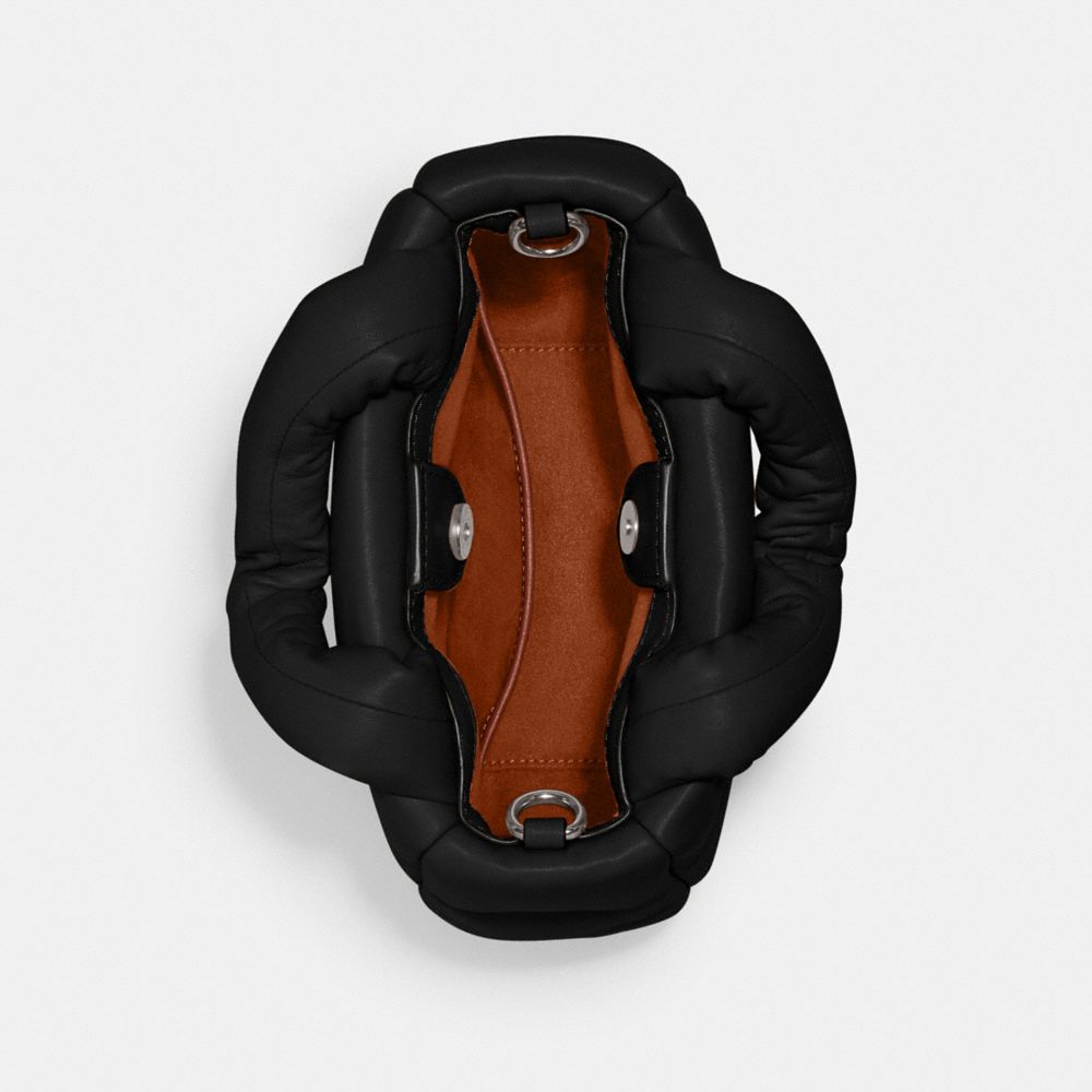 迷你豐盈絎縫托特手袋