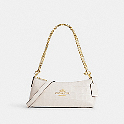 COACH CL656 Charlotte Shoulder Bag GOLD/CHALK