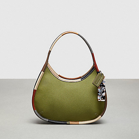 COACH CL701 Ergo Bag With Colorful Binding In Upcrafted Leather Olive-Green-Multi