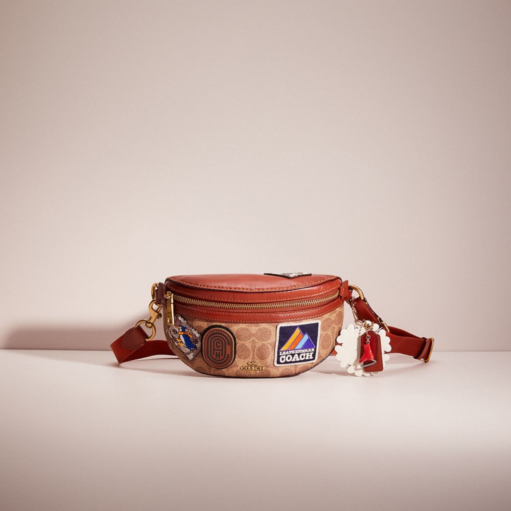CL718 - Upcrafted Belt Bag In Signature Canvas Brass/Tan/Rust