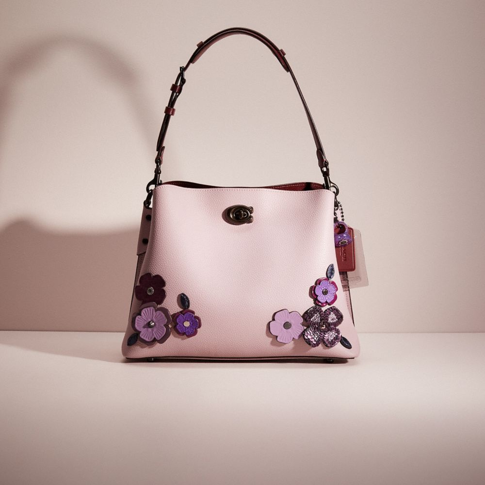 CL731 - Upcrafted Willow Shoulder Bag In Colorblock Pewter/Ice Purple Multi